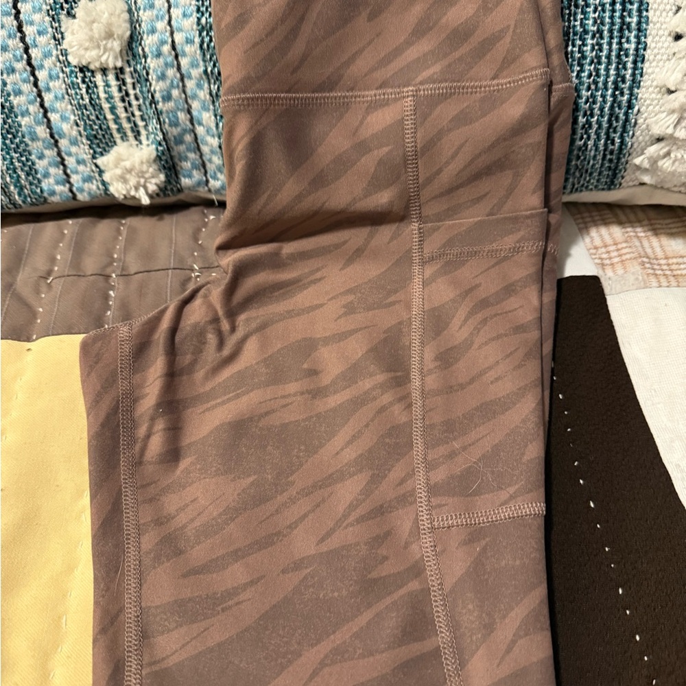 Brown Zebra Print Leggings